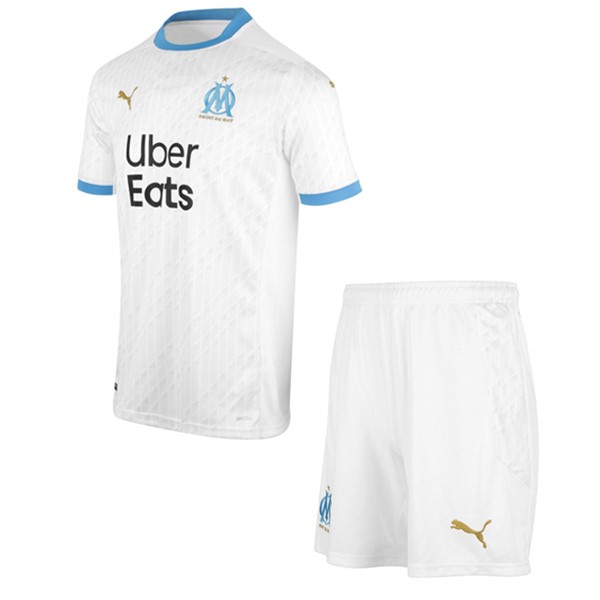 Camiseta Marsella Replica Primera Ropa Niños 2020/21 Blanco